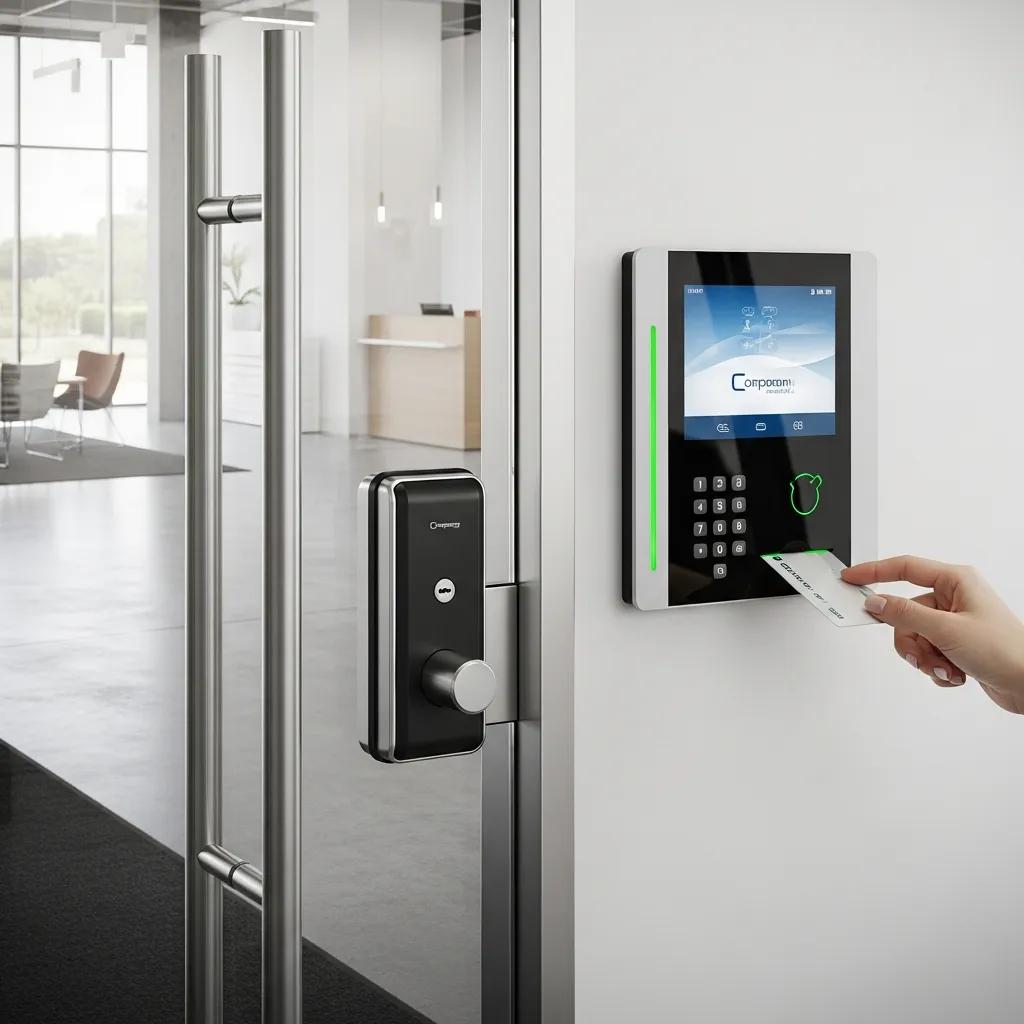 Modern commercial access control system in a business setting